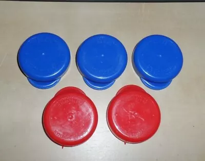 5 X Reusable Plastic Caps For Standard 568ml Pint Glass Milk Bottle. ./ • £4.25