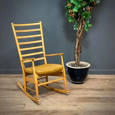 Attractive Mid Century Danish Rocking Chair Armchair • £165