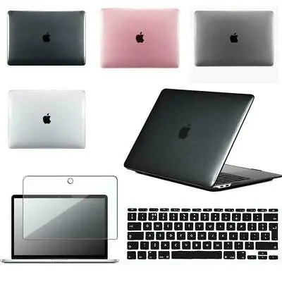 Crystal Case Cover + Keyboard Skin + Screen Protecter For MacBook Air 13  13.6  • £10.44