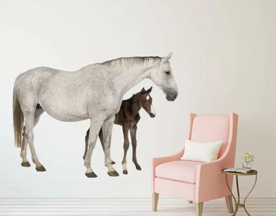 £140.39 • Buy 3D White Horse N66 Animal Wallpaper Mural Poster Wall Stickers Decal Amy