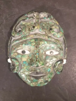 Jade Mask Handmade Mother Of Pearl Rare Antique Vintage • $99.99