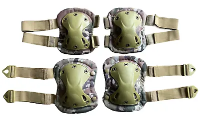 Tactical Combat Army Sports Knee And Elbow Protective Pads Set For Outdoor Sport • $15.99