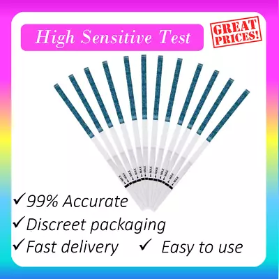 High Sensitive (10mIU) Urine Pregnancy Test Strips (Early Detection) Discreet • £13.99