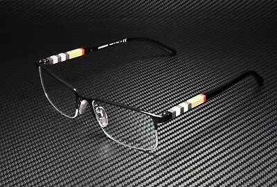BURBERRY BE1282 1001 Black Demo Lens 55 Mm Men's Eyeglasses • $109.95