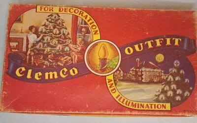 Vintage Set Of 2 GE Clemco Christmas Lights Illumination 7 Light - No Bulbs • $19.99