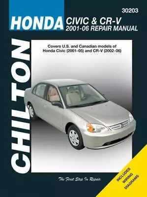 Honda Civic & CR-V 2001-2006 (Chiltons Automotive Repair Manual) Maddox Rober • $30.98