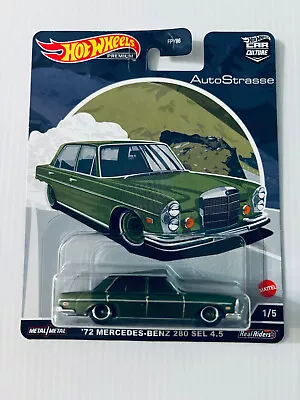 Hot Wheels - AutoStrasse - '72 Mercedes-Benz 280 SEL 4.5 - Sealed • $12.99