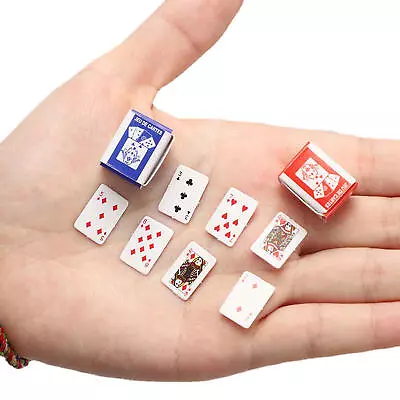  Playing Set Barbie Doll Miniature Tiny Super Deck Cards Poker Mini • $7.99