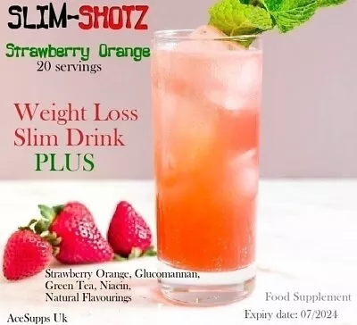 Slimming Strawberry-orange Slim-shots Juice Shake&drink Plus Weightloss Fat Burn • £8.99