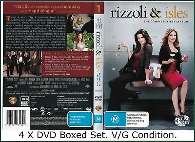 $2.98 • Buy RIZZOLI & ISLES ⭕️ THE COMPLETE FIRST SEASON ⭕️ 4 X DVD Set ⭕️ V/G Cond ✅