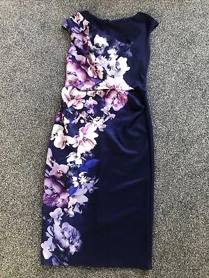 £5.50 • Buy Lipsy Dress Size 12 Blue Floral