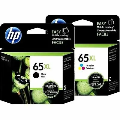 $50 • Buy Genuine Original HP 65XL Ink For Deskjet 2620/3720/ENVY5020/5030/AMP120