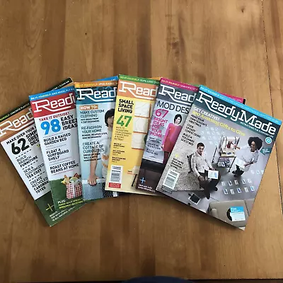 Lot Of 6 2007 ReadyMade Magazine Issues 27-32 DIY FULL YEAR • $29.99