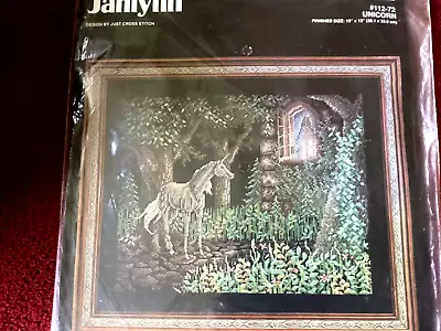 Vintage Janlynn Unicorn 112-72 Counted Cross Stitch Kit • £5.50