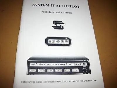 S-tec System 55 Autopilot Pilot's Information Manual • $49.58