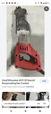 Milwaukee 6538-21 Super Sawzall Orbital Reciprocating Saw • $40
