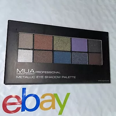 Sealed MUA Makeup Academy Professional Metallic Eye Shadow Palette 10 Shades • $10.79