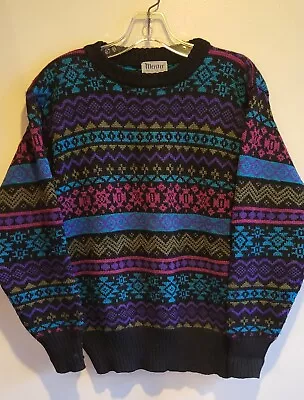 Vintage MEISTER Size Small 100% Wool  Pullover Ski Sweater  • $50