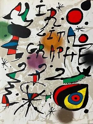 Joan Miro Original Stone Lithograph  Limited Edition Mourlot 1977 • $139