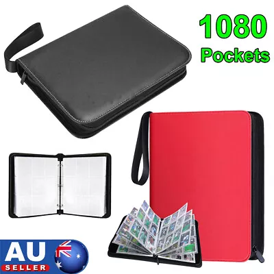 1080 Pockets Cards Holder Storage Bag Card Holder Capacity Album Collector AU • $25.95