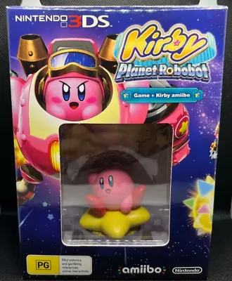 Kirby Planet Robobot Game & Amiibo  Pack For Nintendo 3DS - LIKE NEW & COMPLETE! • $99.95