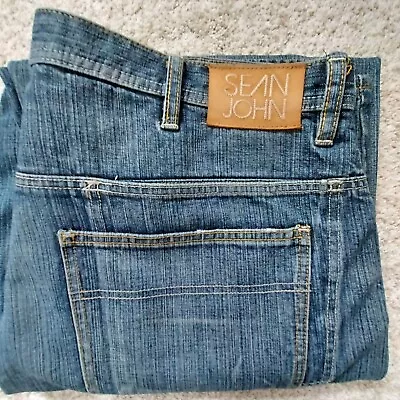 Men's Size 38 Sean John Denim Hip Hop Baggy Jeans Pants 108086 • $22