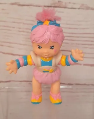 Vintage 80s Hallmark  Rainbow Brite Baby Brite Pink Poseable Doll Figure Toy • £14.99