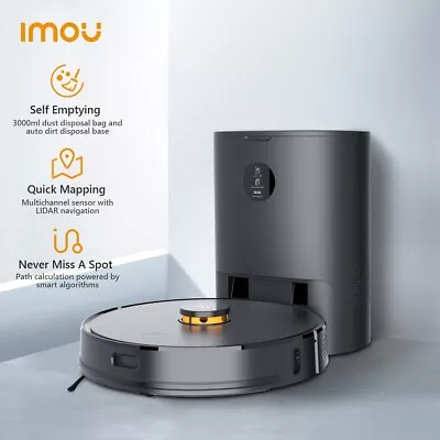 $299 • Buy Imou Robot Vacuum Cleaner Mop Combo With Automatic Dirt Disposal 2700Pa Suction