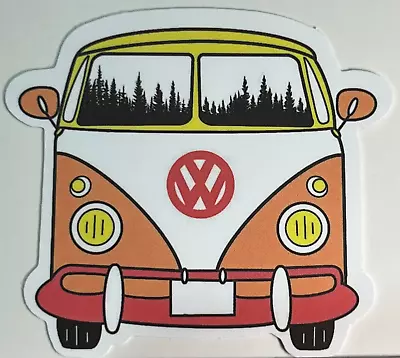 $5.99 • Buy Wander Lust Road Trip VW Hippie Bus Vinyl Sticker Decal ThinkBomb Free Ship
