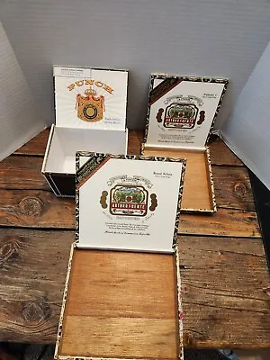 Vintage Arturo Fuente & Punch Cigar Boxes. Different Sizes. Many Uses. • $12.95