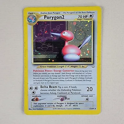 $23.90 • Buy Pokemon TCG WOTC Holo #8 | Porygon2 - Neo Revelation 12/64 
