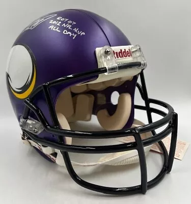 Adrian Peterson Signed Minnesota Vikings Proline Helmet Inscriptions Tristar • $171.15