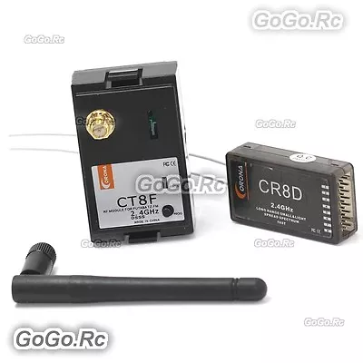 $38 • Buy Corona RC Model CT8F 2.4GHz R/C Hobby RF Module & CR8D Receiver For Futaba