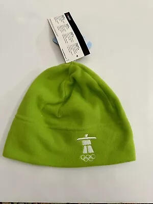 2010 Authentic Vancouver Winter Olympics Small Micro Beanie Hat Fern Green NWT • $15