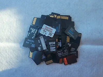 Lot Of (10) Mixed Brand 8GB MICRO SD Memory Cards MicroSD TF • $22.99