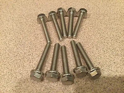 (10) M6 X 1.00 X 40 Stainless Steel DIN 6921 A2 Hex Flange Bolts M6x40mm Flange • $13.99