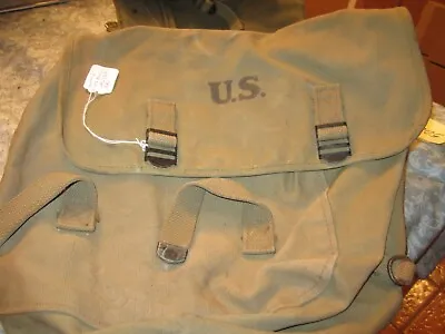 WW2 US Army Military M1936 Musette Shoulder Bag Field Gear LUCE MANUFACTURE 1942 • $99.99