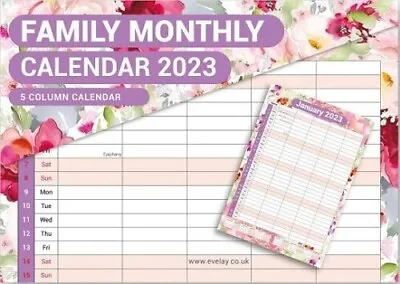 2024 Wall Hanging Family Calendar One Month To View Planner Calender Organizer • £7.99