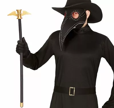 £13.99 • Buy Plague Doctor STICK STAFF CANE Steampunk Proboscis Halloween Costume Prop Winged