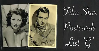 £1.99 • Buy Vintage Original ☆ FILM STAR Postcards From Around The World ☆ List G