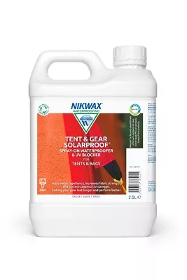 Nikwax Tent And Gear SPRAY ON SolarProof 2.5 Litre UV Waterproofing Solar Proof • £20.99