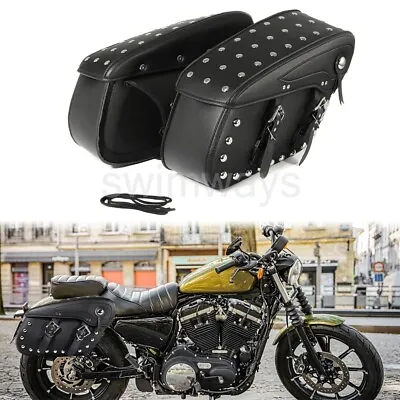 $127.50 • Buy NEW Motorcycle Saddle Bags Saddlebag Luggage Bag For Yamaha V Star 650 950 1300