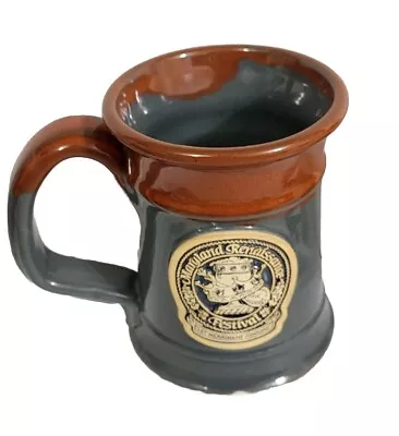 Grey Fox Pottery Maryland Renaissance  Festival Mug 2-Toned Drip Glaze • $19.50