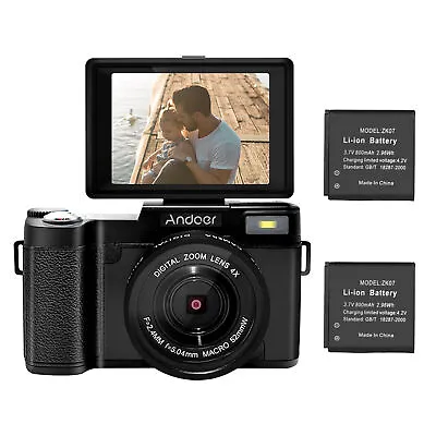 $62.97 • Buy Digital Camera Vlogging Camera 30MP Full  2.7K Vlog Camera W/Flip Screen C4F4