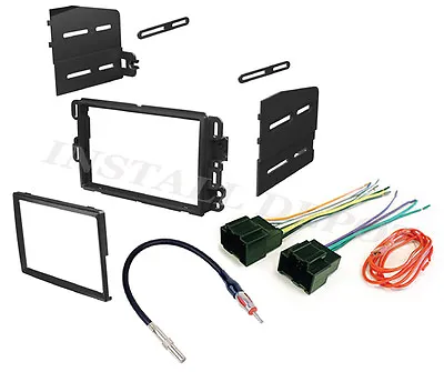 Car Stereo Double 2 Din Radio Dash Installation Bezel Trim Kit W/ Wiring Harness • $16.49