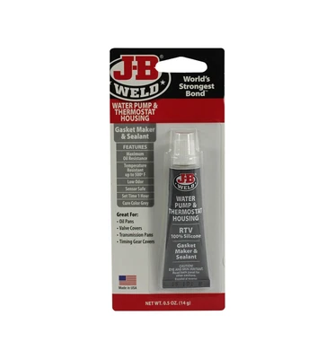 $12.50 • Buy JB WELD  WATER PUMP & THERMOSTAT HOUSING GASKET MAKER SEALANT GREY 14g - 32507