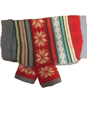 Holiday Christmas Snowflake Dog Pet Sweater XL. Would Make A Great Gift! • $6