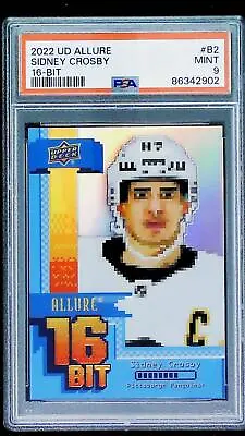 2022-23 Upper Deck Allure 16 BIT #B-2 Sidney Crosby SSP CASE HIT PSA 9 MINT • $879.95