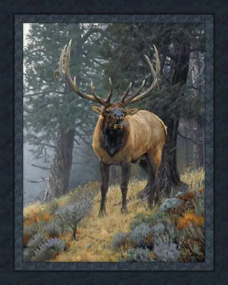 'Foggy Mountain Challenge' Elk Panel 36  • $9.15