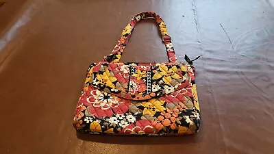 Vera Bradley Hipster Crossbody Mailbag Bittersweet Bag Purse RED YELLOW FLORAL • $9.95